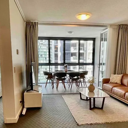 Luxury City Center King Bed Apartment And Study Brisbane Exterior photo